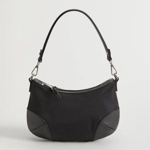 Mango Nylon Baguette Bag